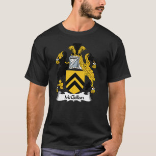 Camiseta Crest da Família McClellan Casaco de Braços McClel