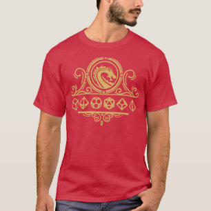 Camiseta Crest de Dragão Dourado