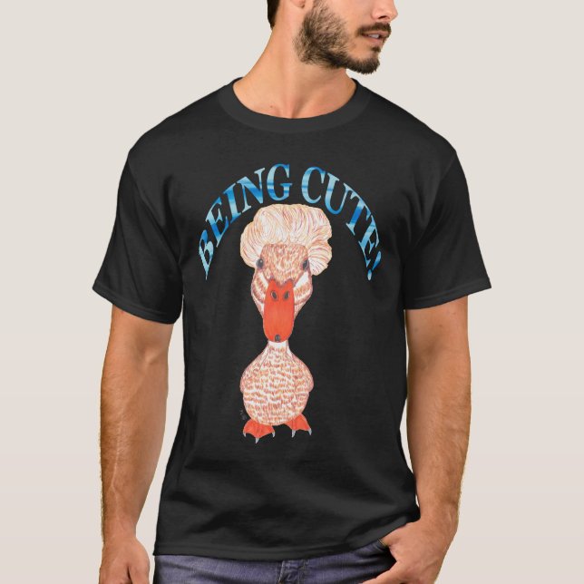 CAMISETA CRESTED DUCK BEING CUTE (Frente)