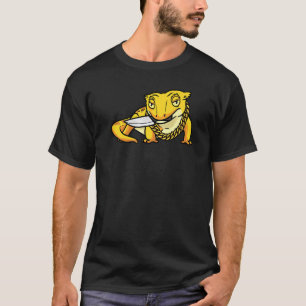 Camiseta Crested Gecko Lizard Eyelash Gecko Reptile Com Kn
