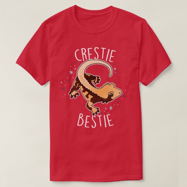 Camiseta Crested Gecko Lizard Reptile Crestie Bestie (Frente do Design)