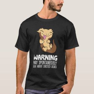 Camiseta Crested Gecko Pode Falar Espontaneamente Sobre Cre