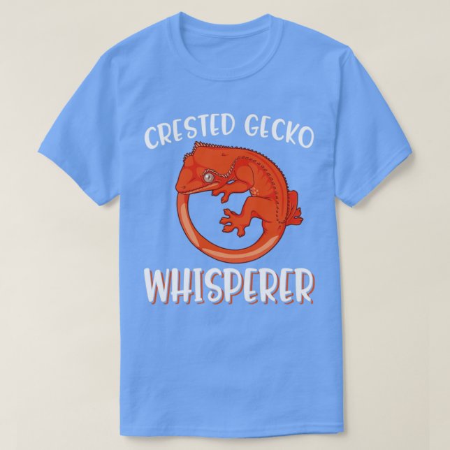 Camiseta Crested Gecko Whisperer (Frente do Design)