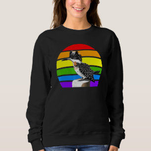 Camiseta Crested Kingfisher Rainbow Bird Diversidade de Pás