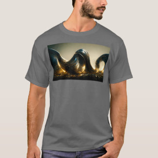 Camiseta Cresting Curvey Metallic Waves