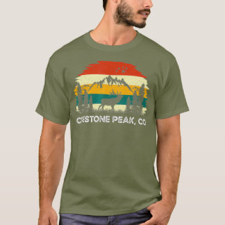 Camiseta Crestone Pico CO montanha caminhando pela natureza