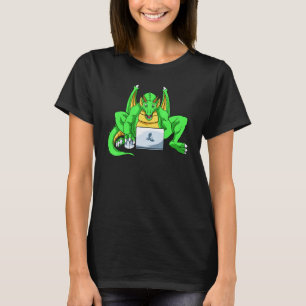 Camiseta Creta Mítica De Queimaduras De Voo Contra O Dragão