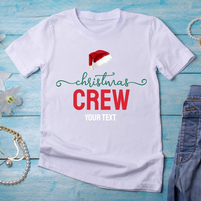 Camiseta Crew Family Christmas Party, Christmas Group Squad (Criador carregado)