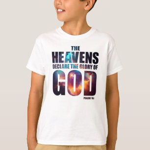 Camiseta Criação Cristã: Céus Declaram Glória de DEUS