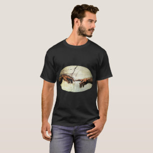 Camiseta Criação de Adão - Mãos Michelangelo 1475 - 1564