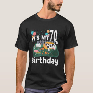 Camiseta Criação De Animais De Criação 70 de Aniversário Ag