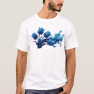 Camiseta Criação de Arte de FLOR ABSTRATA impressionante