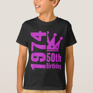 Camiseta Criação de Citação de Festa de 50 Anos de 1974
