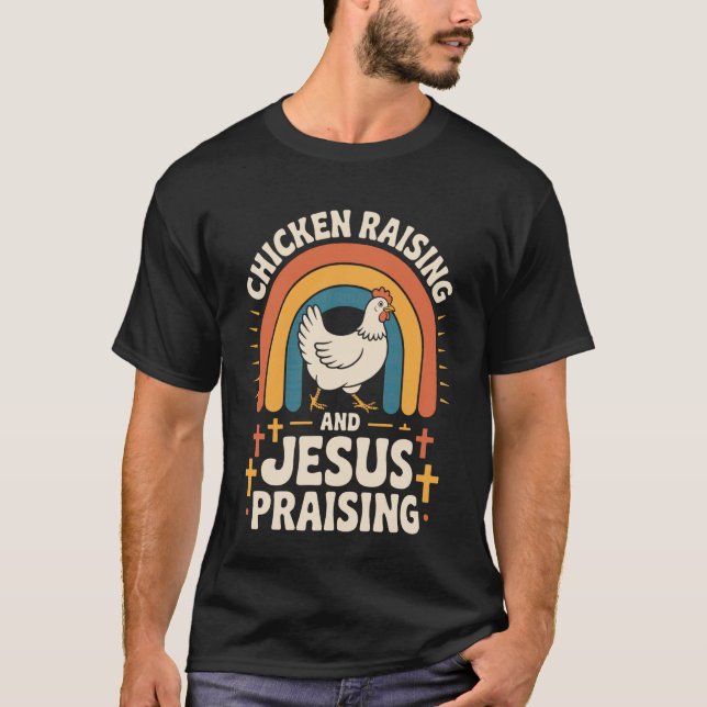 Camiseta Criação de Frangos e Louvor a Jesus (Frente)