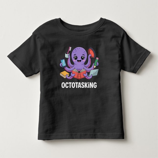 Camiseta Criação de Octotasking no Modo Multitarefa (Frente)