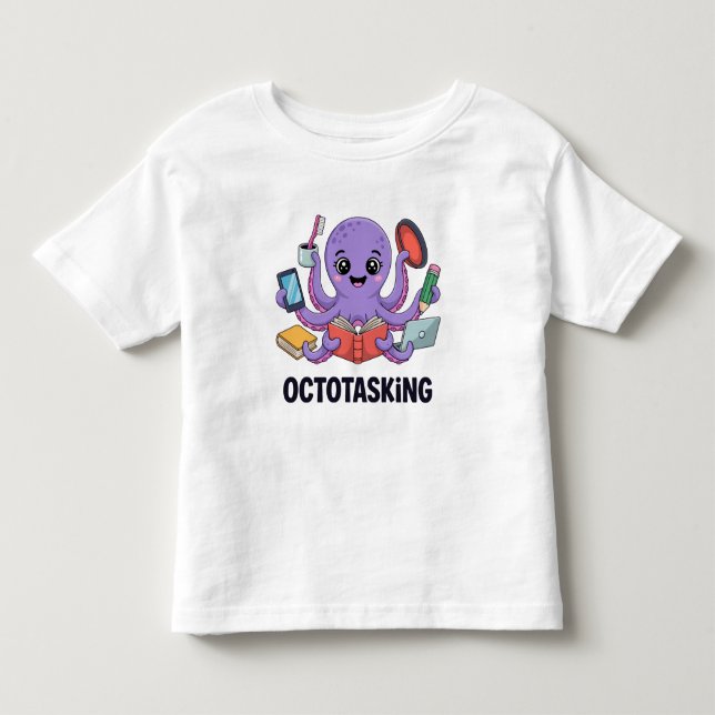 Camiseta Criação de Octotasking no Modo Multitarefa (Frente)