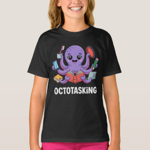 Camiseta Criação de Octotasking no Modo Multitarefa