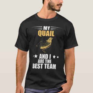 Camiseta Criação de Pássaros Quail Quail-Breeder, Melhor Eq