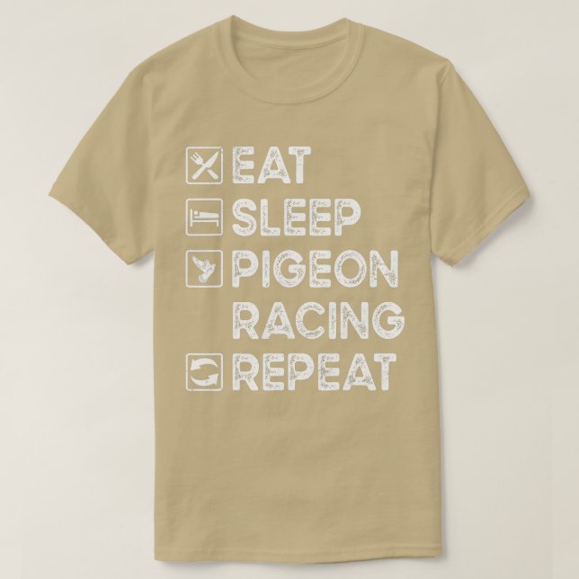 Camiseta Criação De Pigeon Racing Pigeon Fancier Bird (Frente do Design)