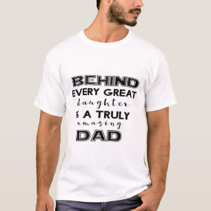 Camiseta Criação de presente elegante em branco e preto