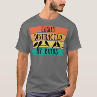 Camiseta Criação Facilmente Distraída Por Aves