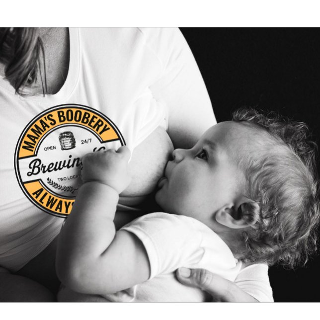 Camiseta Criação Moderna Personalizada De Aleitamento Engra (modern breast feeding t-shirt)