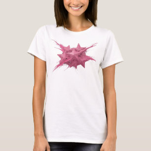 Camiseta Criação Personalizada de Estrelas Abstratas Rosa n