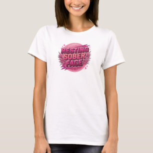 Camiseta Criação personalizada de FACE SÉRIA DESCANSANDO Di