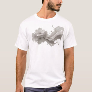 Camiseta Criação Personalizada de FLOR ABSTRATA Deslumbrant