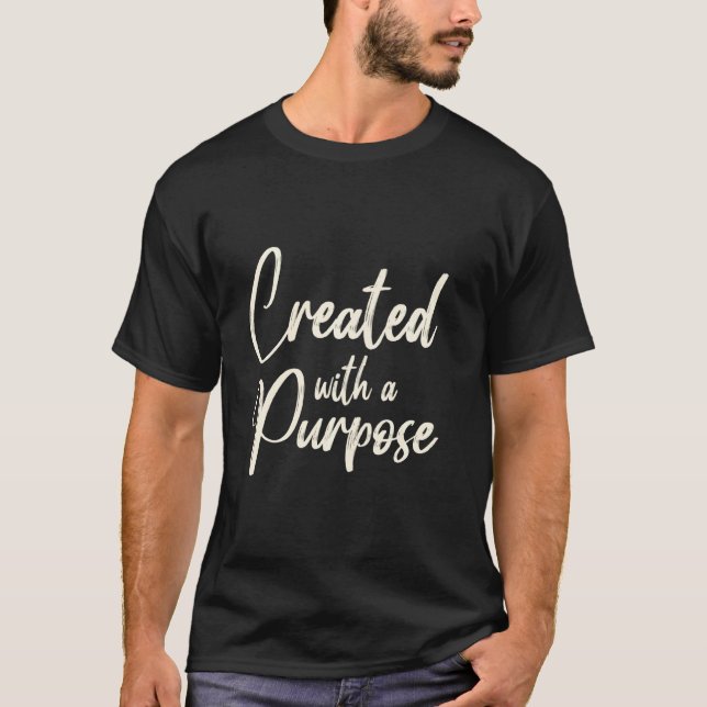 Camiseta Criada Com Uma Bíblia De Citação Cristã De Fé De P (Frente)