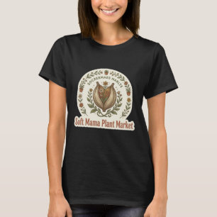 Camiseta Criada em Plantas e Amor Retro Botânico Monstera