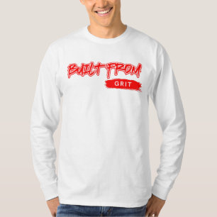 Camiseta Criado a partir do Grit™ Red Letters Real Hustle T