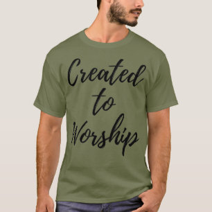 Camiseta Criado ao Elogio e Culto Cristão Culto