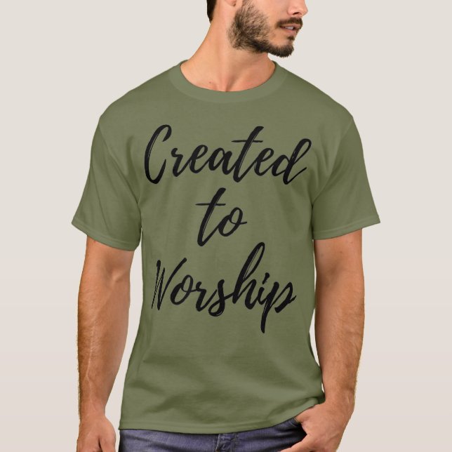 Camiseta Criado ao Elogio e Culto Cristão Culto (Frente)