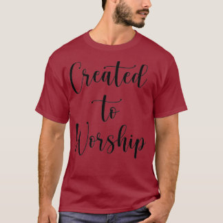 Camiseta Criado ao Elogio e Culto Cristão Culto