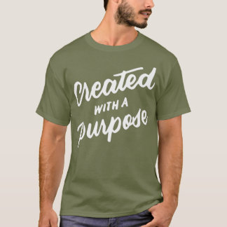 Camiseta Criado Com Propósito, Presentes Cristãos