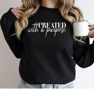 Camiseta Criado com um Cristão Religioso de Propósito