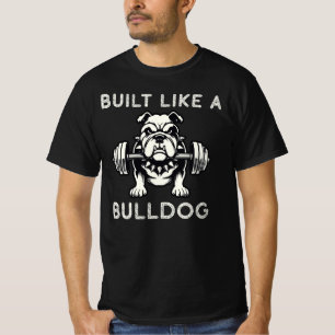 Camiseta Criado como um Bulldog, Engraçado