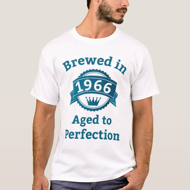 Camiseta Criado em 1966 com idade até à perfeição (Frente)