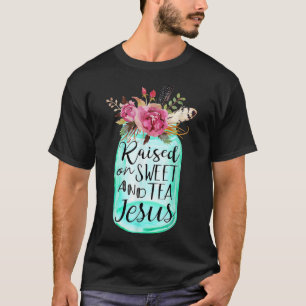 Camiseta Criado Em Chá E Jesus Doce