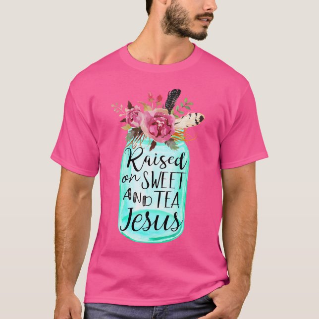 Camiseta Criado Em Chá E Jesus Doce (Frente)
