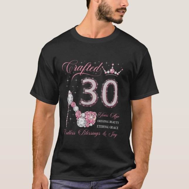 Camiseta Criado Há 30 Anos aniversário de 30 anos 30 Anos (Frente)
