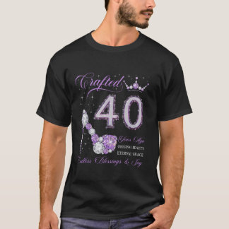 Camiseta Criado Há 40 Anos aniversário de 40 anos 40 Anos