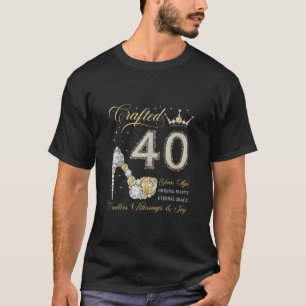 Camiseta Criado Há 40 Anos aniversário de 40 anos 40 Anos