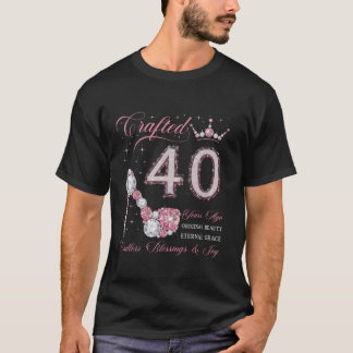 Camiseta Criado Há 40 Anos aniversário de 40 anos 40 Anos