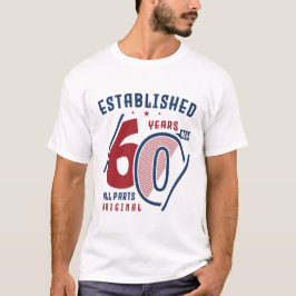 Camiseta Criado Há 60 Anos | Ideia de presente de aniversár