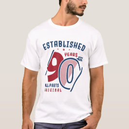 Camiseta Criado Há 90 Anos | Ideia de presente de aniversár