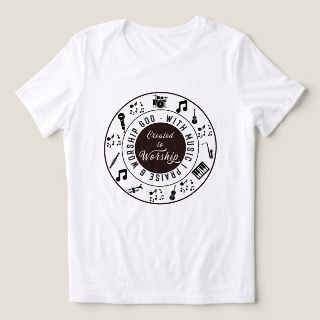 Camiseta Criado para Adorar (Design frontal)