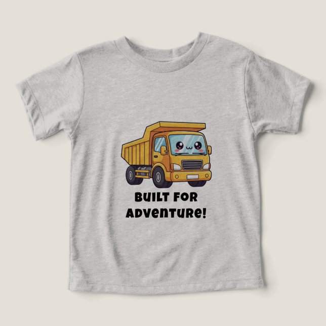 Camiseta Criado para Adventure - Dump Truck Design (Design frontal)