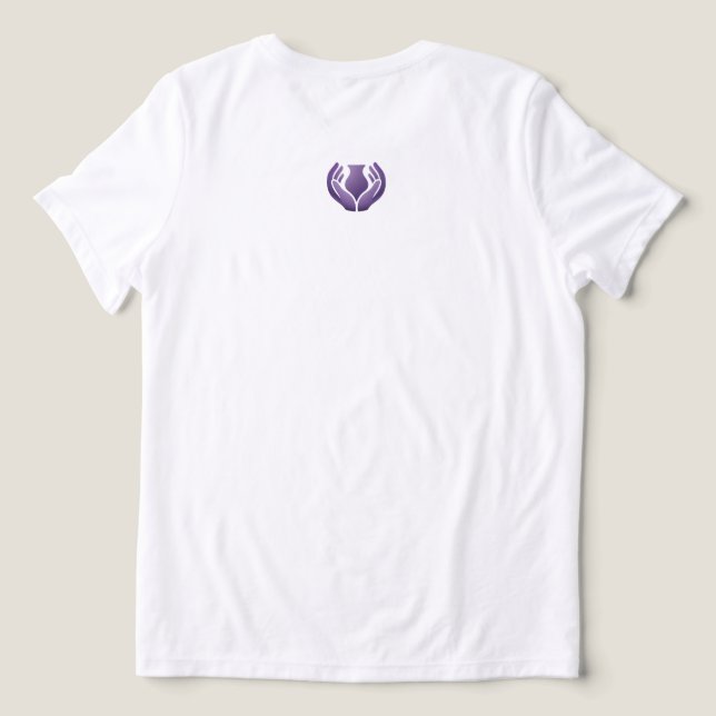 Camiseta Criado para Brilhar – Mateus 5:14 (Verso do Design )